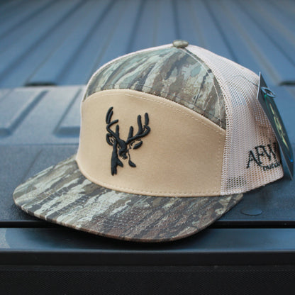 American Flyway Waterfowl Realtree Legacy Camo 7 Panel Buck Logo Hat