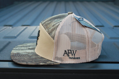 American Flyway Waterfowl Realtree Legacy Camo 7 Panel Buck Logo Hat