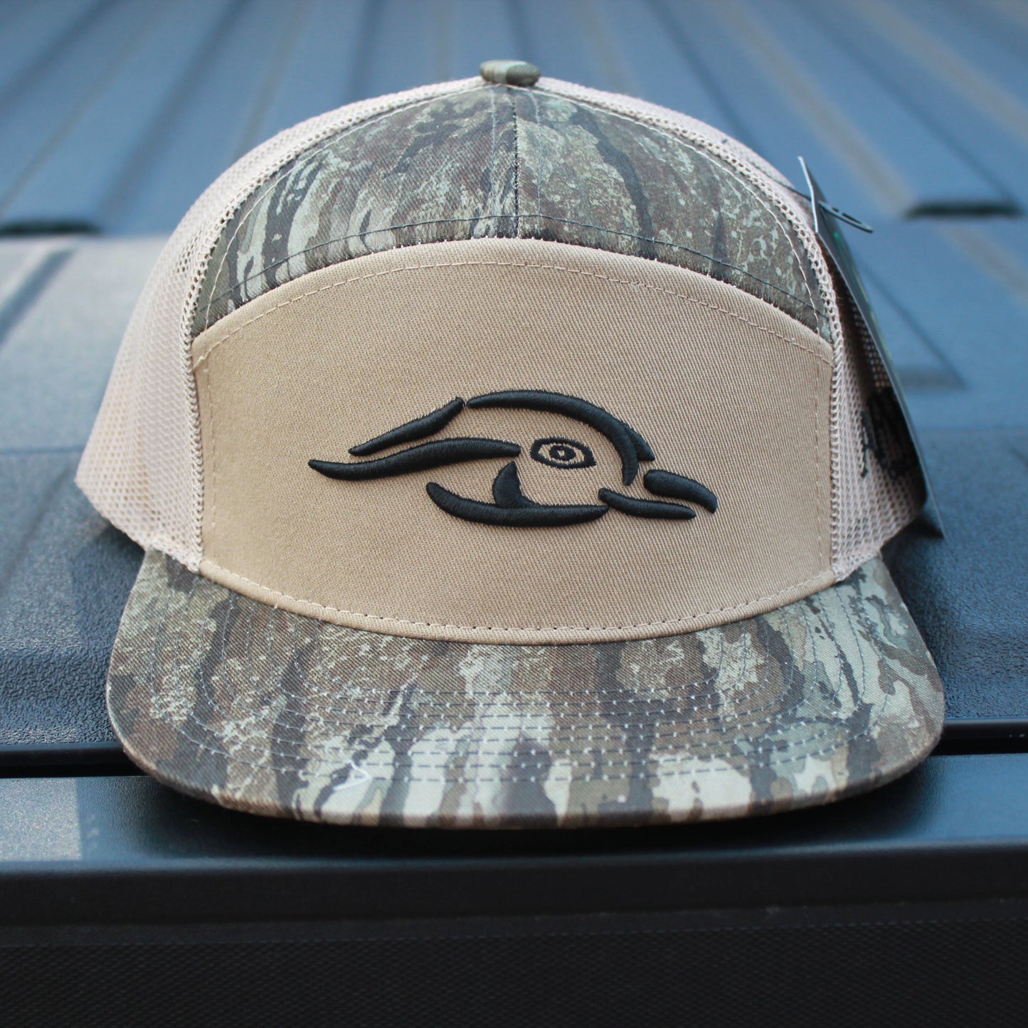 American Flyway Waterfowl Realtree Legacy Camo 7 Panel Duck Logo Hat