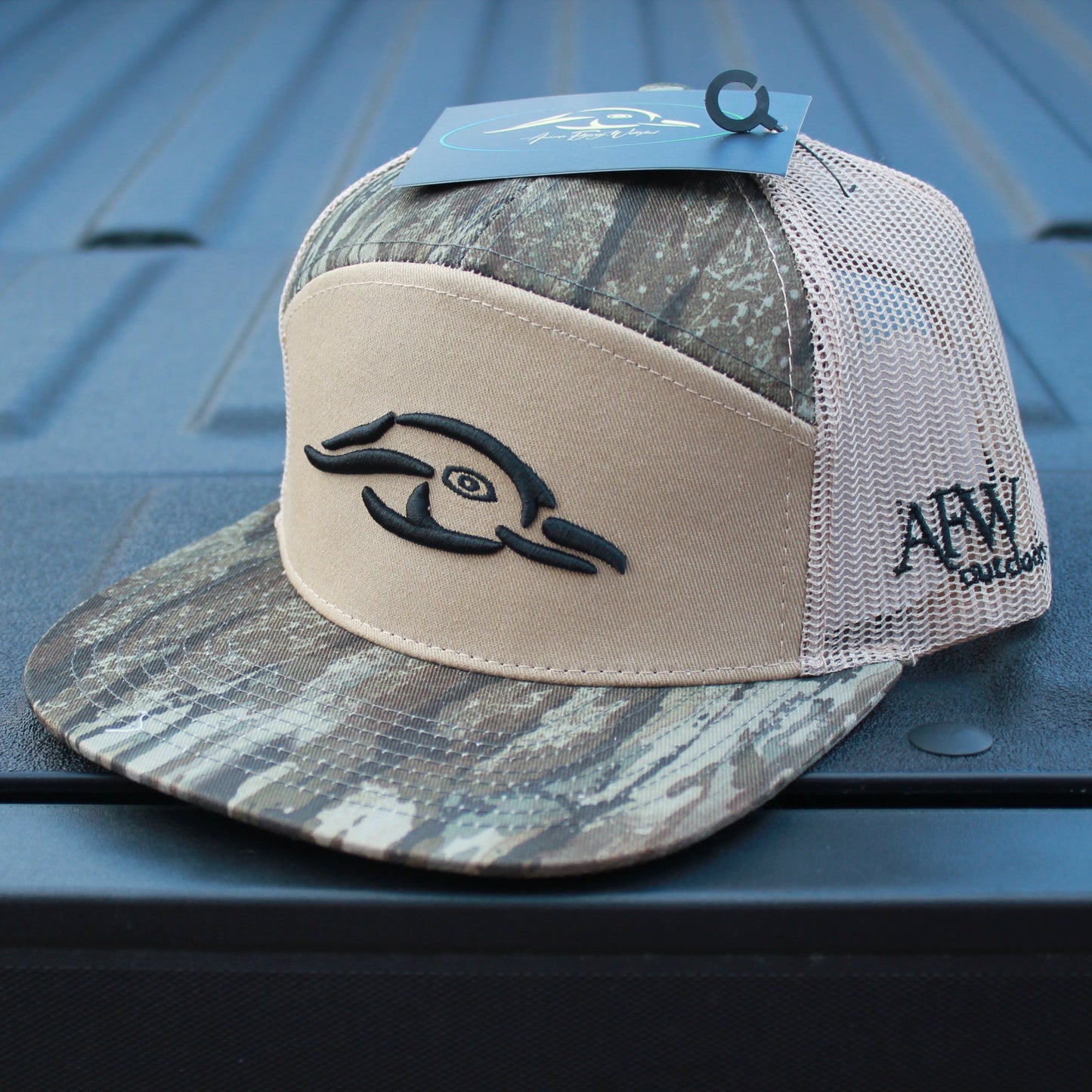 American Flyway Waterfowl Realtree Legacy Camo 7 Panel Duck Logo Hat