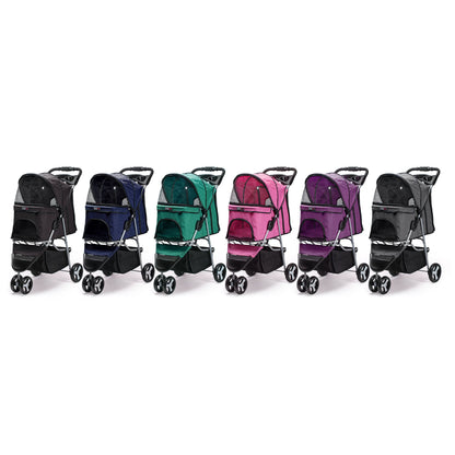 Dogline Casual Pet Stroller with a Removable Cup Holder