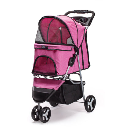 Dogline Casual Pet Stroller with a Removable Cup Holder