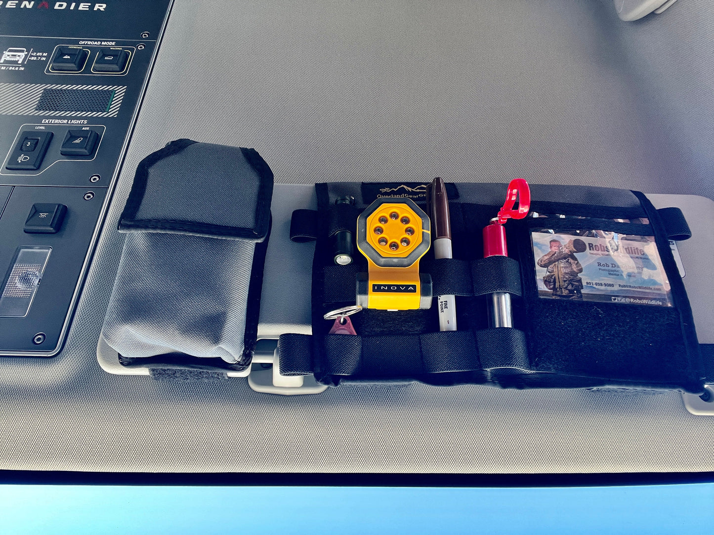 Overland Gear Guy INEOS Grenadier MOLLE Visor Organizer