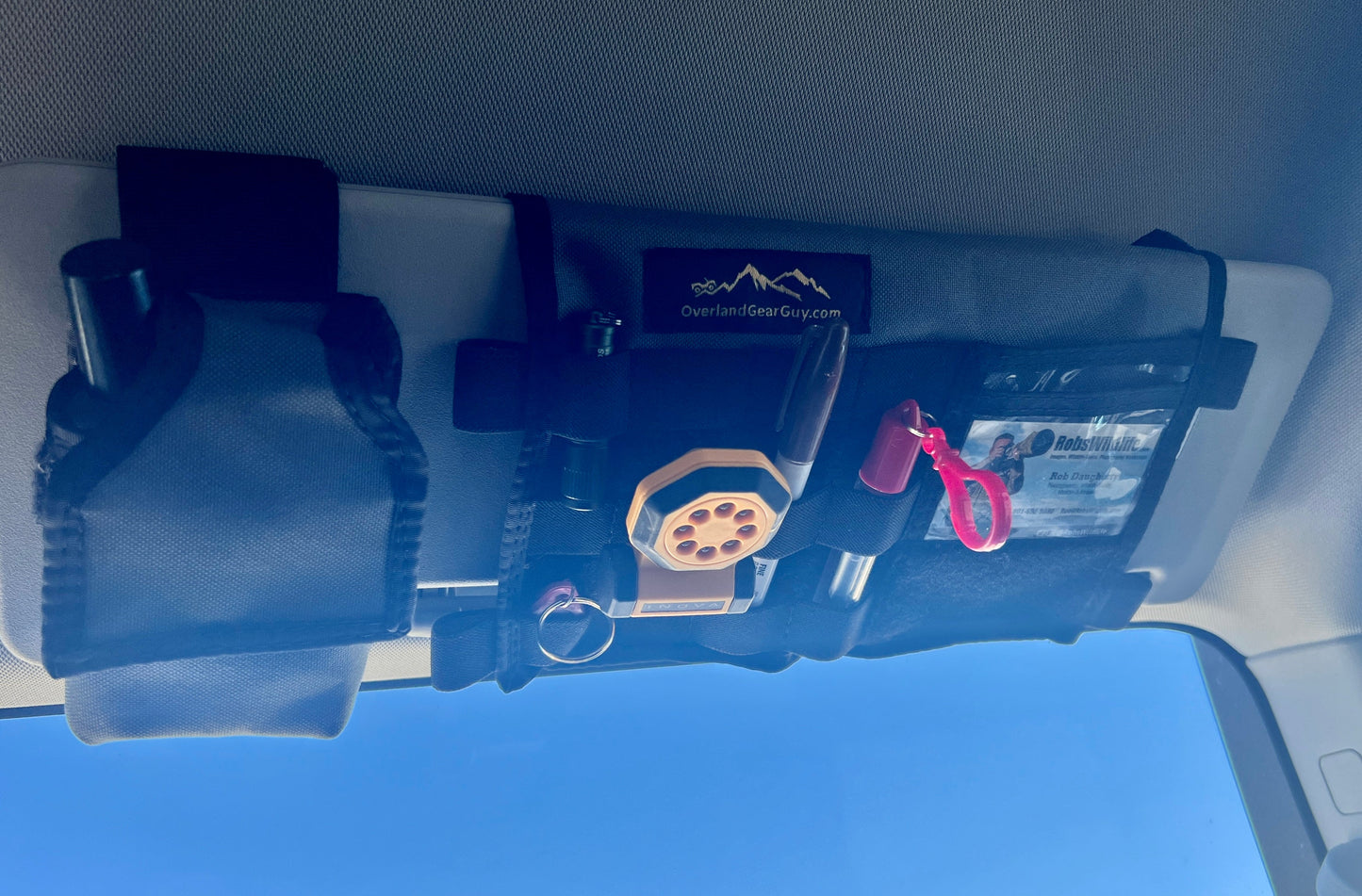 Overland Gear Guy Grenadier MOLLE Visor Organizer WITH MIRROR