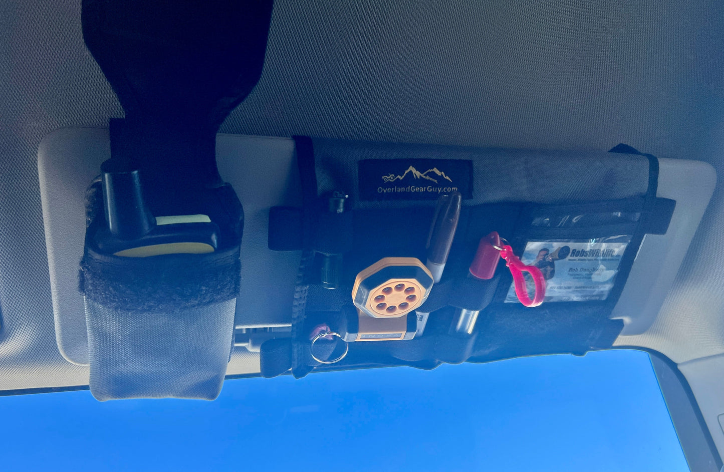 Overland Gear Guy Grenadier MOLLE Visor Organizer WITH MIRROR