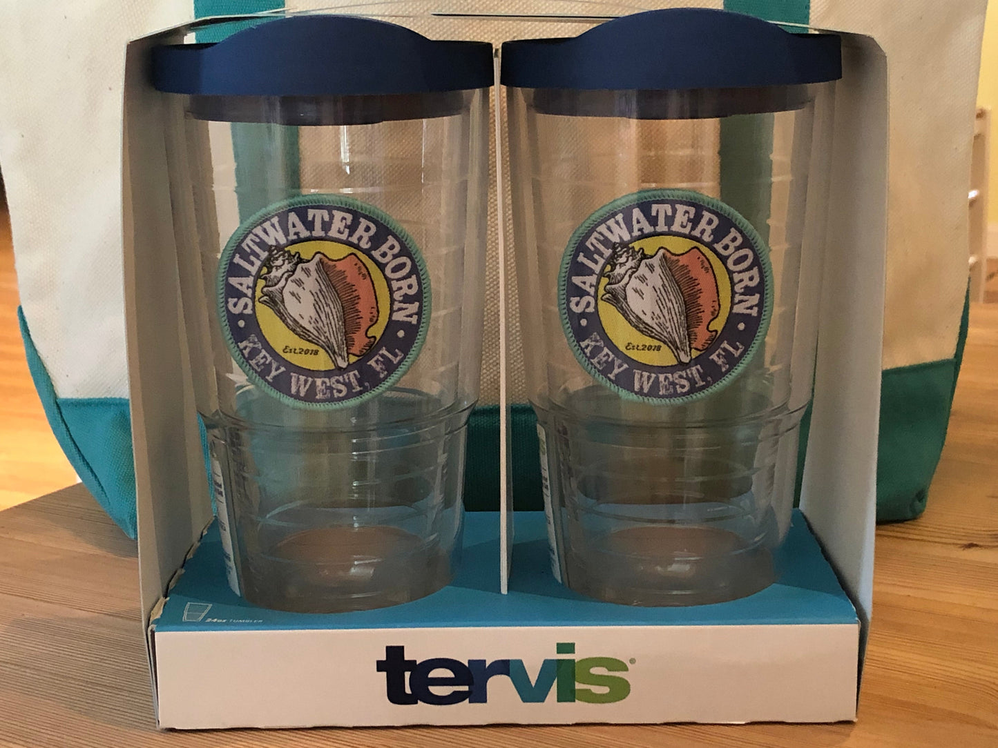 Saltwater Born 2 Pack 24oz. Saltwater Born Tervis Tumblers (Lids Included)