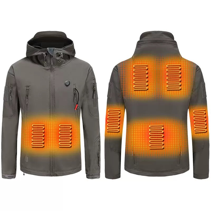 LITEGUEST Heated Camouflage Jacket  Waterproof Outdoor for Winter