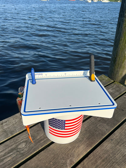 Trapski Made in the USA | Premium Single Bucket Raised 18" Fillet Table and Cutting Board