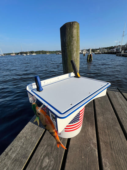 Trapski Made in the USA | Premium Single Bucket Raised 18" Fillet Table and Cutting Board