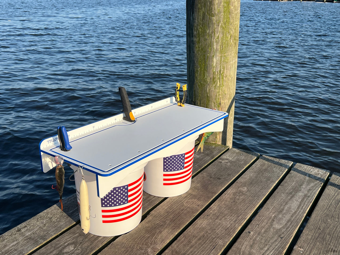 TRAPSKI Premium Double Bucket 33" Raised Fillet Table Cutting Board