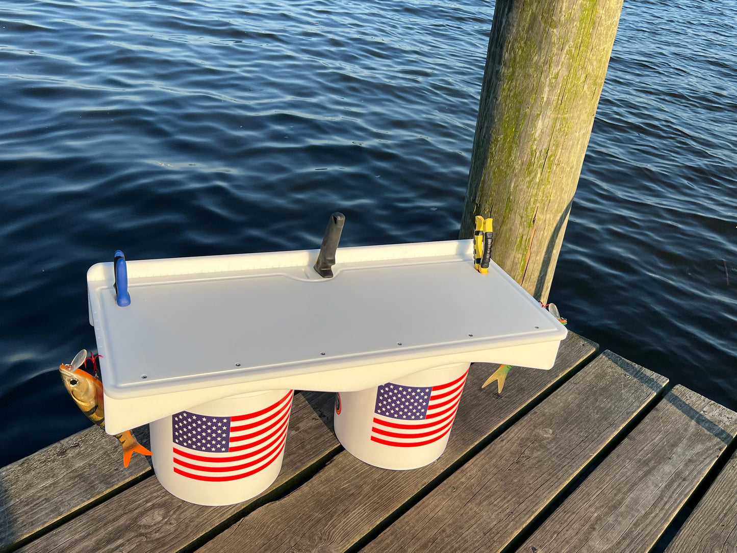 TRAPSKI Premium Double Bucket 33" Raised Fillet Table Cutting Board