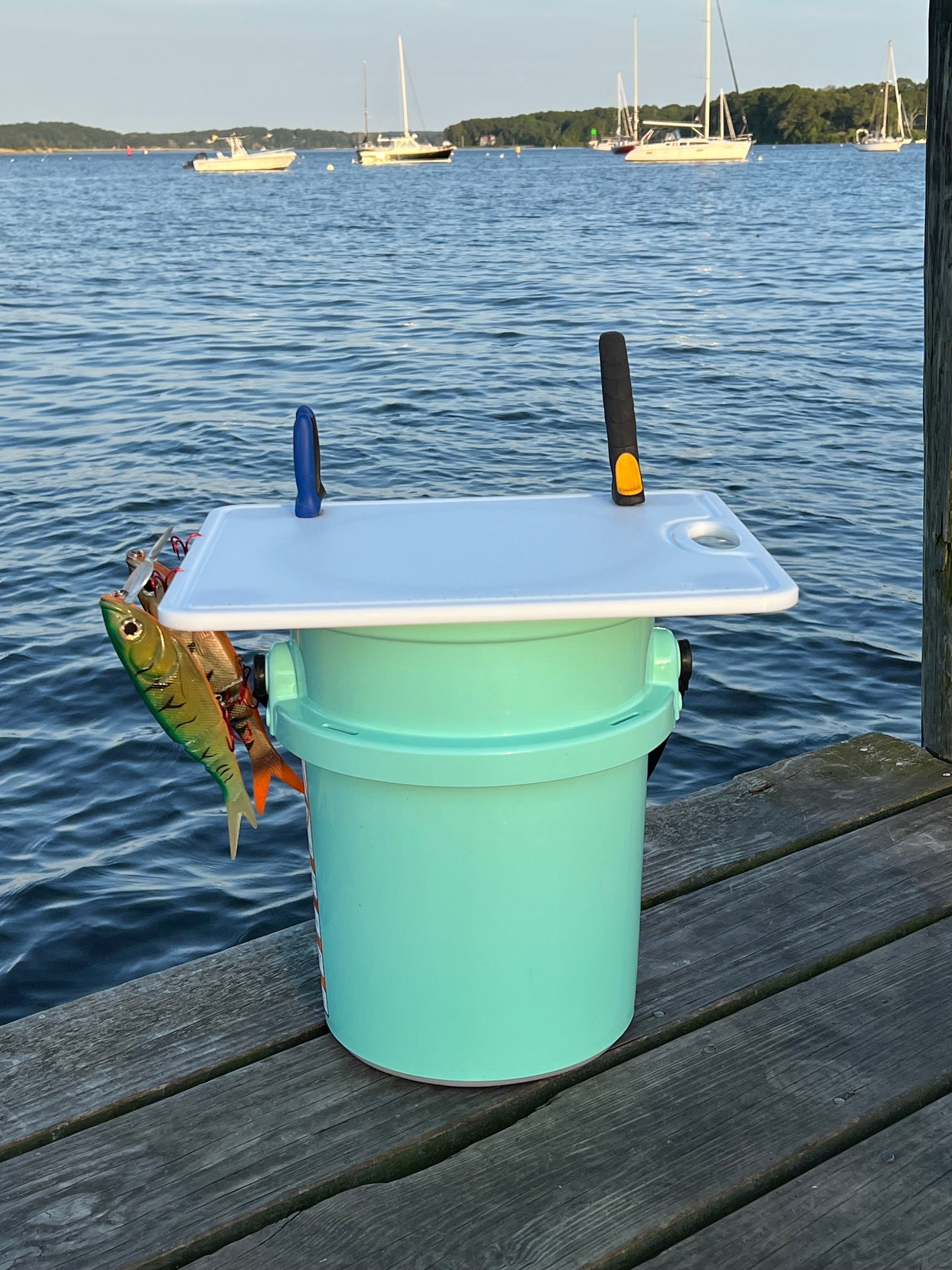 TRAPSKI Premium Bucket or Cooler Fishing Cutting Board