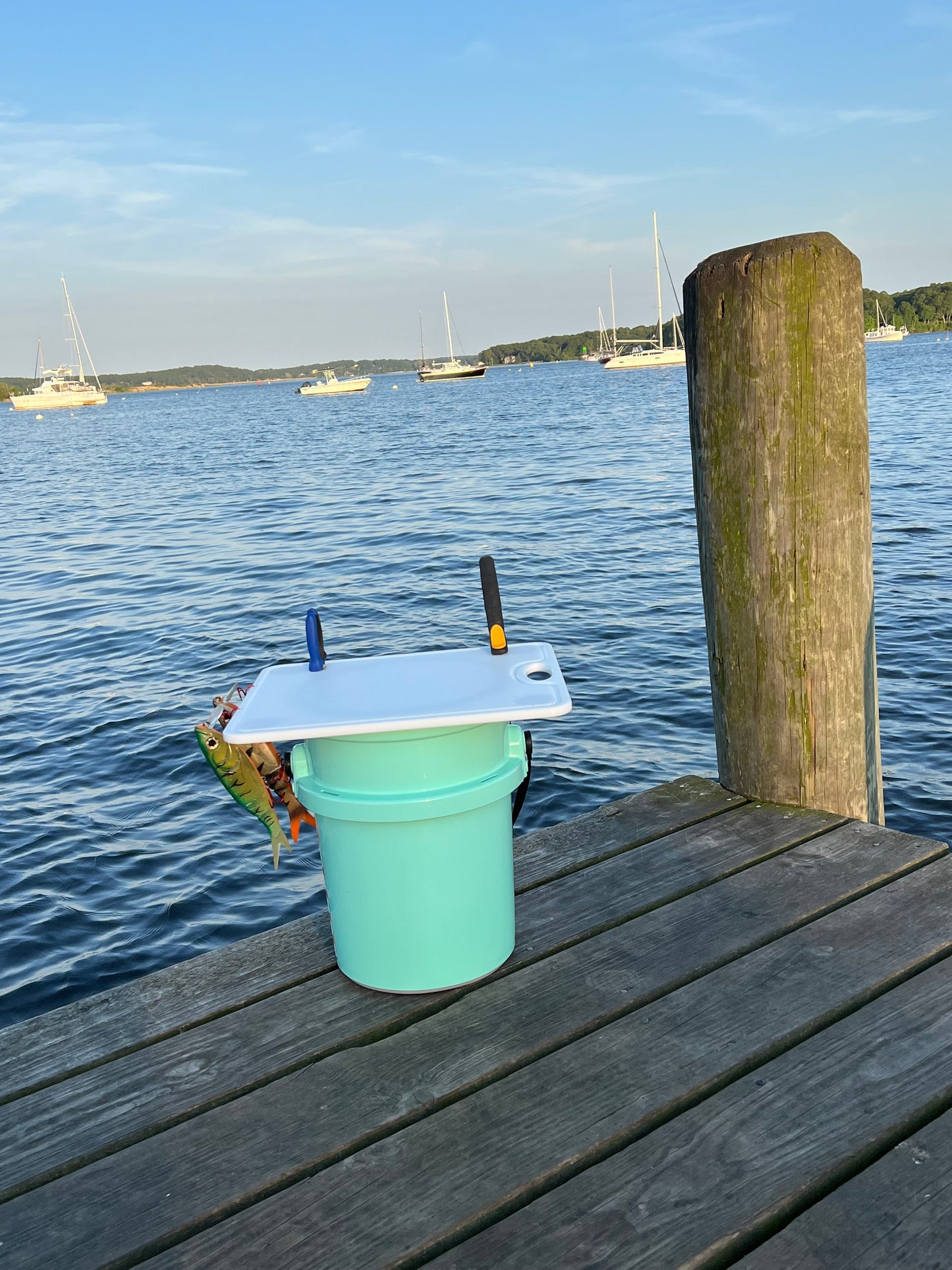 TRAPSKI Premium Bucket or Cooler Fishing Cutting Board