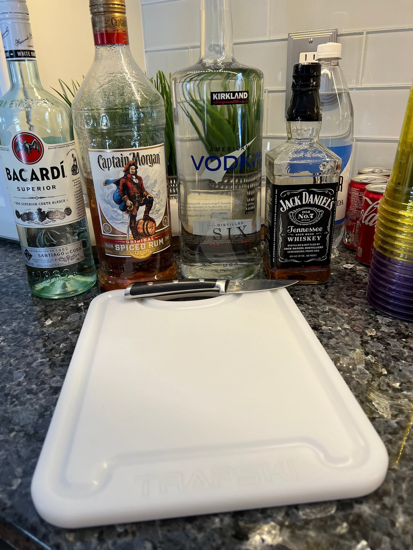 TRAPSKI Premium 1/2 Inch Thick HDPE Cutting Boards | Food-Grade Kitchen Prep Surface | Juice Grooves | Made in the USA