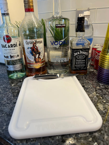TRAPSKI Premium 1/2 Inch Thick HDPE Cutting Boards | Food-Grade Kitchen Prep Surface | Juice Grooves | Made in the USA