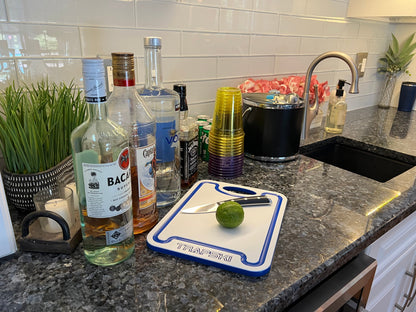 TRAPSKI Premium 1/2 Inch Thick HDPE Cutting Boards | Food-Grade Kitchen Prep Surface | Juice Grooves | Made in the USA