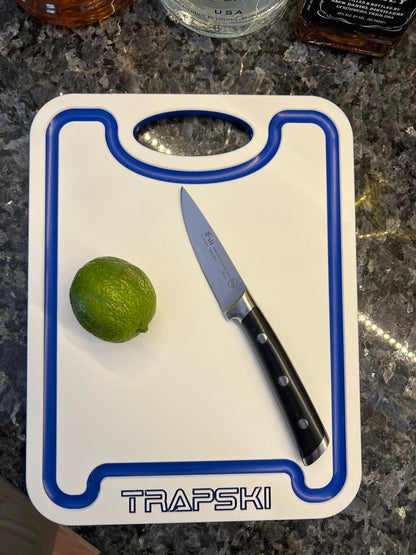 TRAPSKI Premium 1/2 Inch Thick HDPE Cutting Boards | Food-Grade Kitchen Prep Surface | Juice Grooves | Made in the USA