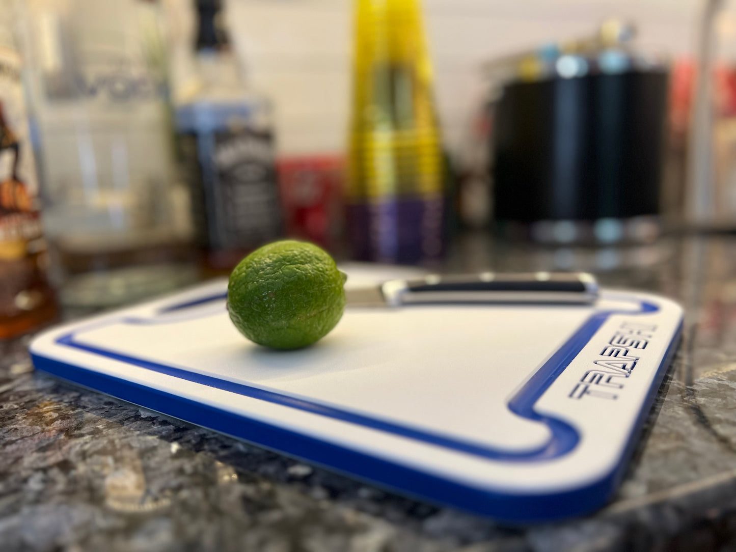 TRAPSKI Premium 1/2 Inch Thick HDPE Cutting Boards | Food-Grade Kitchen Prep Surface | Juice Grooves | Made in the USA