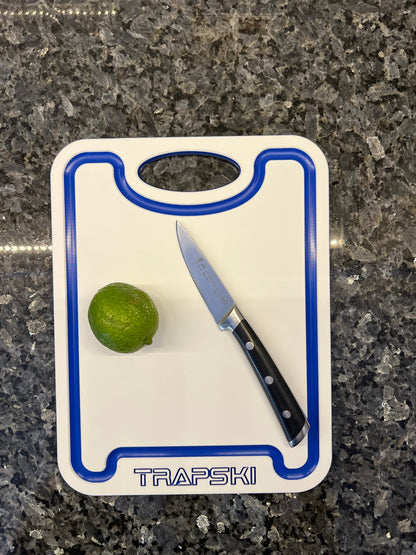 TRAPSKI Premium 1/2 Inch Thick HDPE Cutting Boards | Food-Grade Kitchen Prep Surface | Juice Grooves | Made in the USA