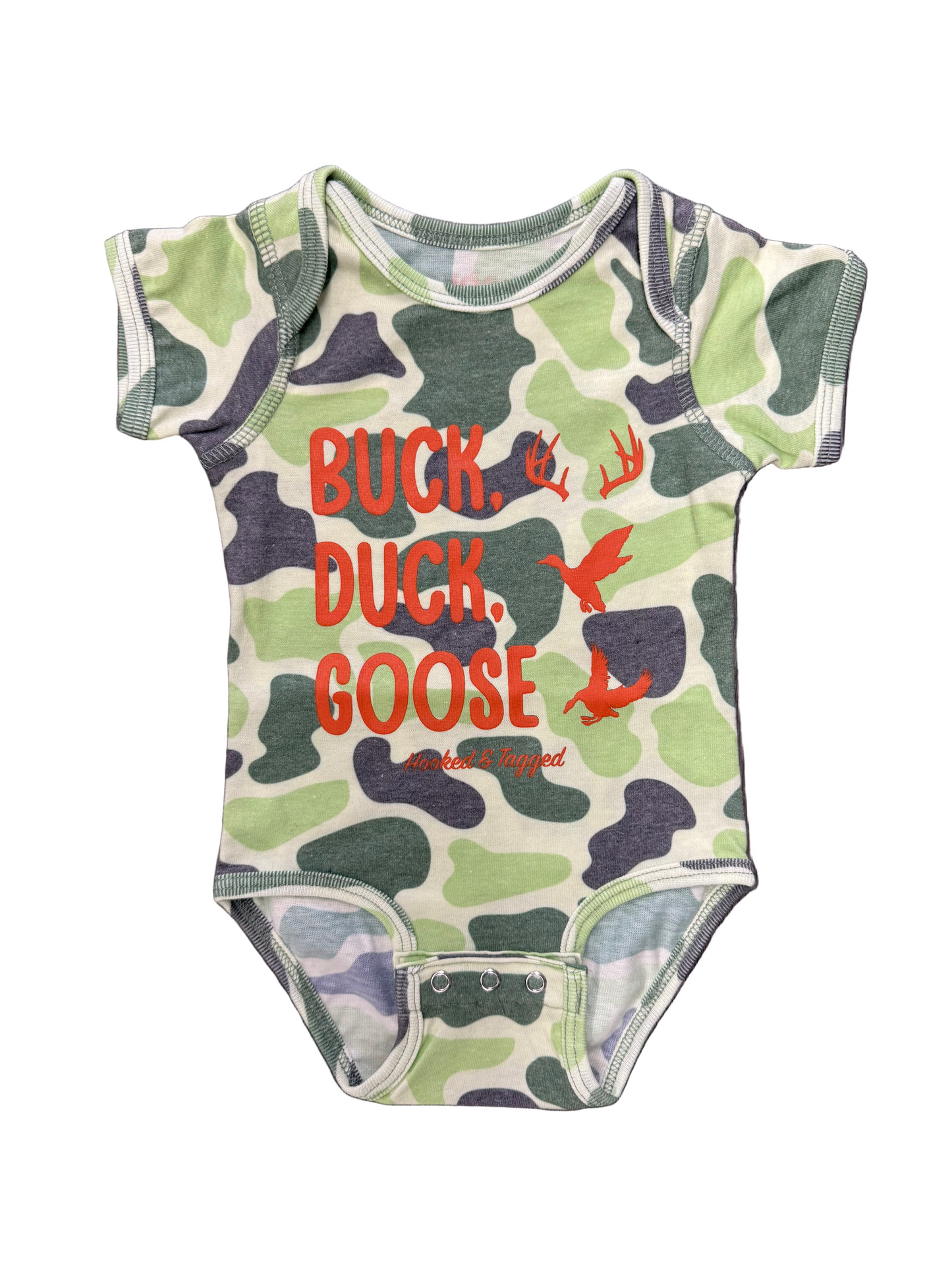 Hooked & Tagged  - Buck, Duck, Goose Onesie