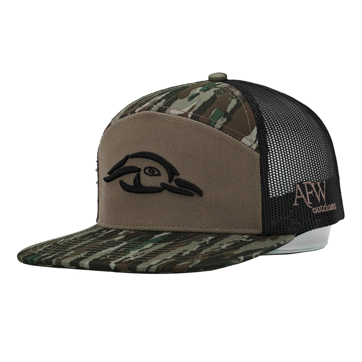 American Flyway Waterfowl Realtree Original 7 Panel Duck Logo Hat