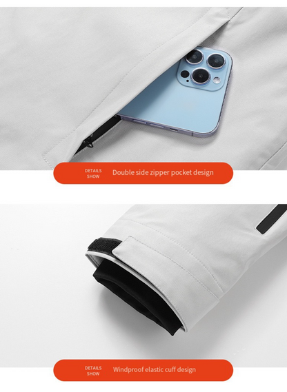 LITEGUEST Waterproof Heated Jacket 5-Zone USB-Powered for Outdoor