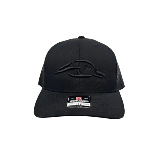 American Flyway Waterfowl 112XL "The Ghost" Black with Black 3D Logo and Black Mesh