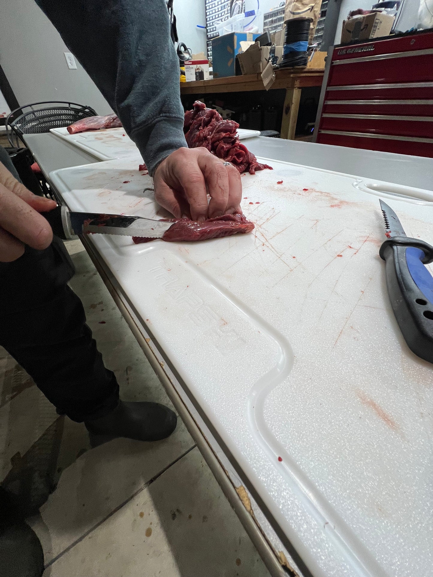 TRAPSKI Big Game Cutting Boards HDPE Cutting Boards | 48 x 18 or 24 Inch | Juice Grooves