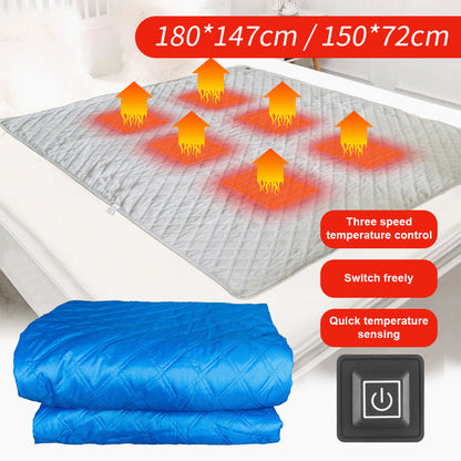 LITEGUEST Heated Camping Blanket Polar Fleece Waterproof USB-Powered