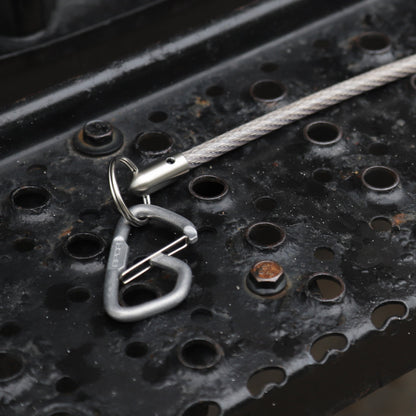 Stinger Survival Tools Stainless Steel Spiked Monkey Fist: Car Emergency Window Breaker + GPCA Carabiner Loop LITE (1 PC)
