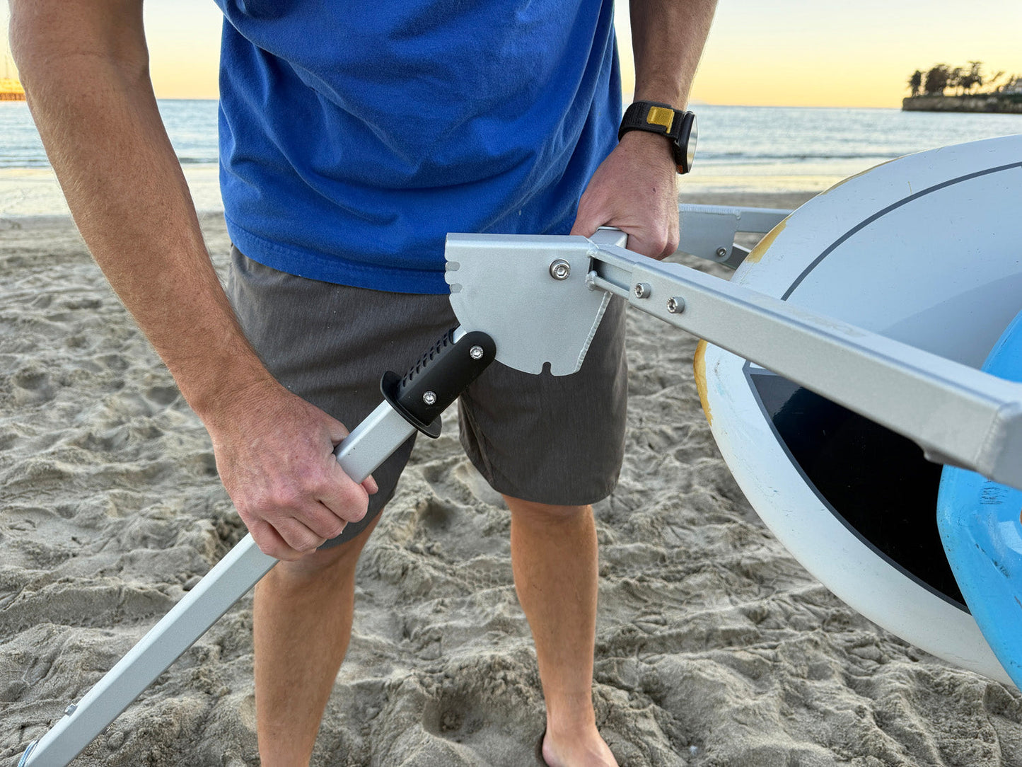 Moved By Bikes SUP and Kayak Trailer V2 - Aluminum Frame