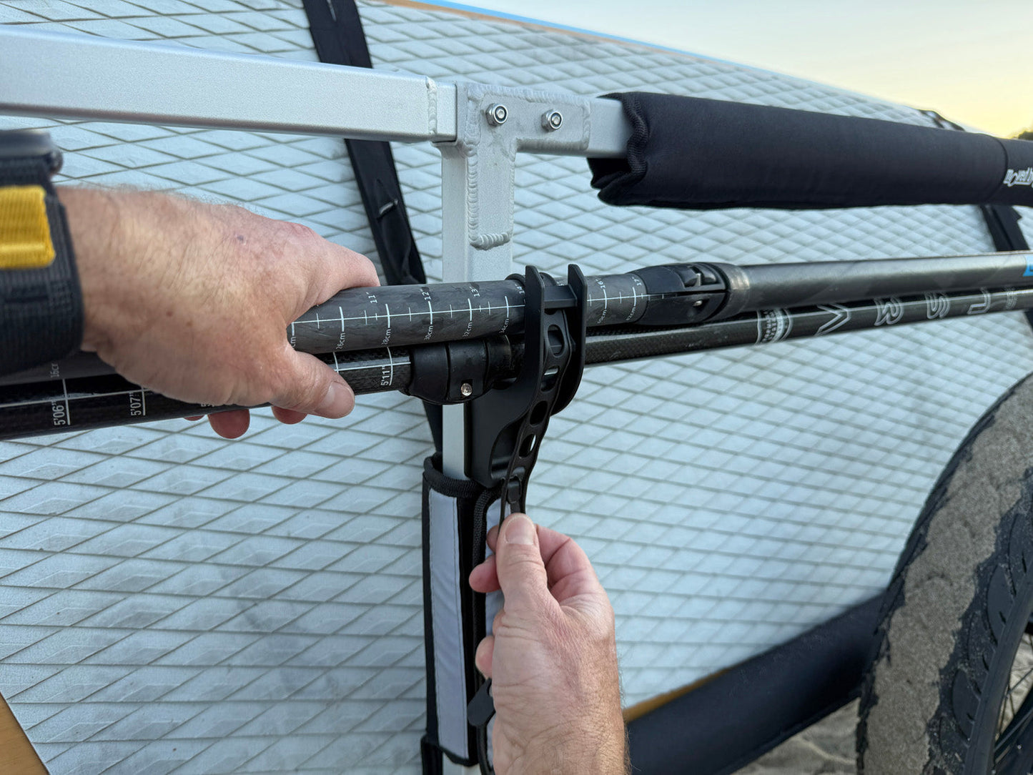 Moved By Bikes SUP and Kayak Trailer V2 - Aluminum Frame