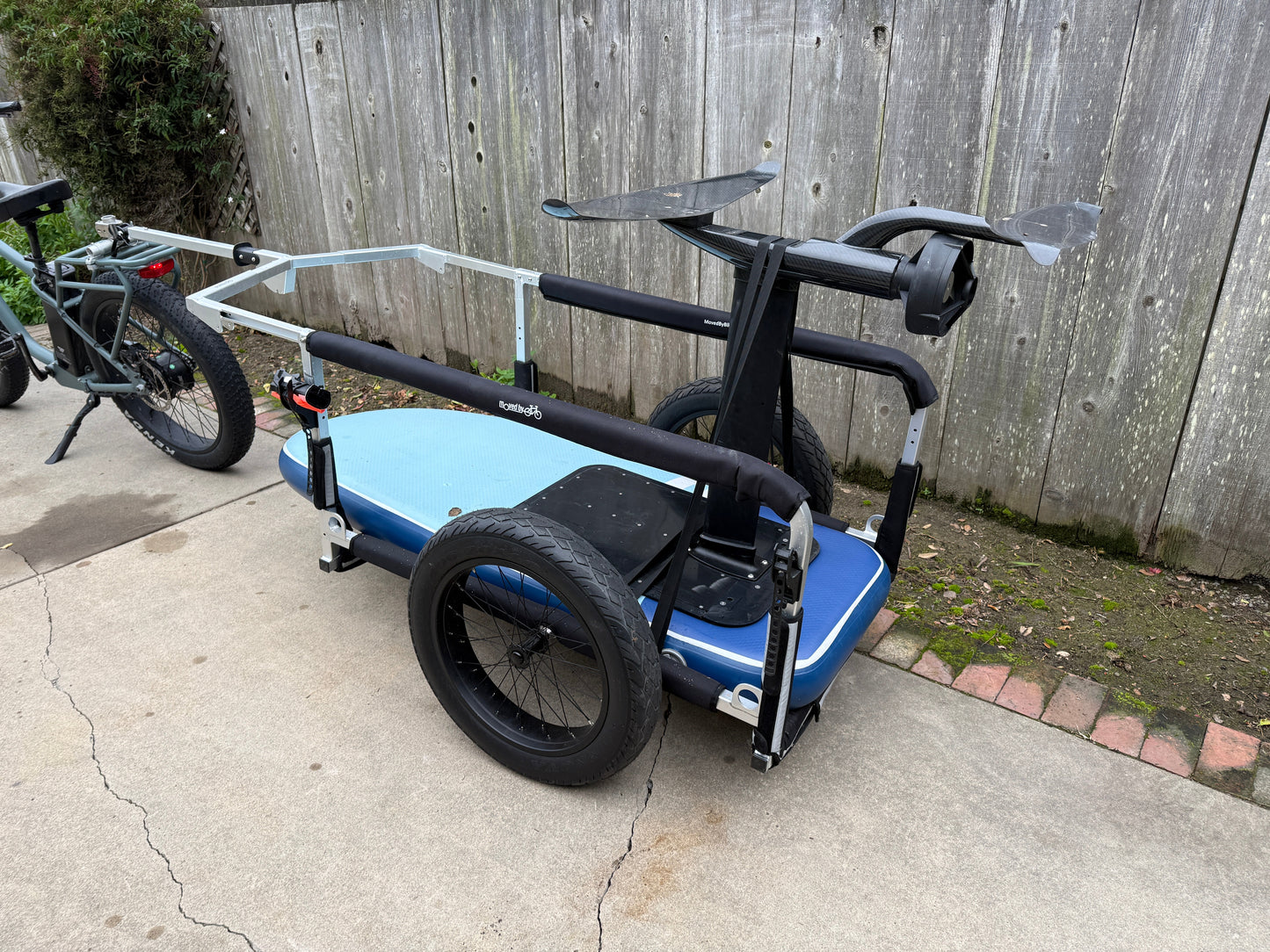 Moved By Bikes SUP and Kayak Trailer V2 - Aluminum Frame