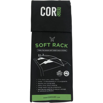 COR Surf Soft Car Racks | Universal Fit Roof Rack for Surf, SUP Canoe or Kayak
