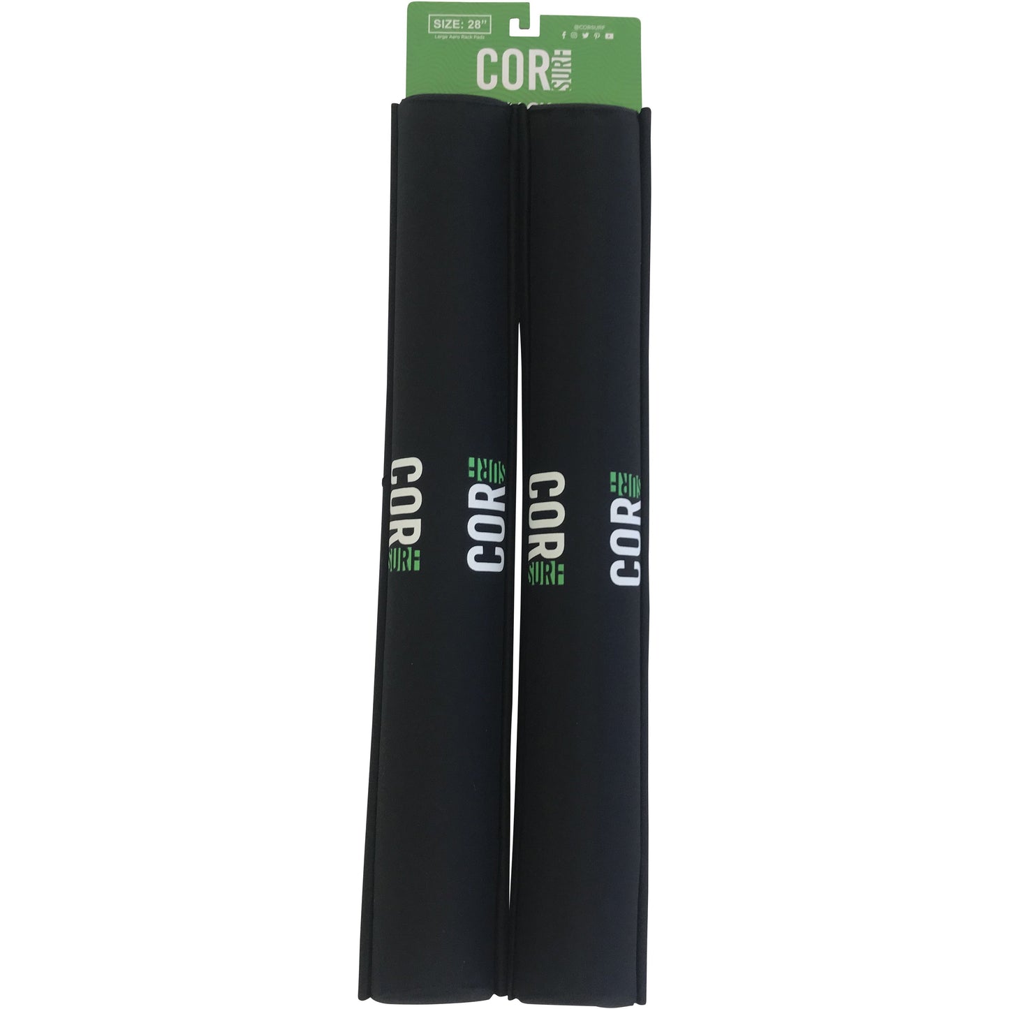 COR Surf Aero Roof Rack Pads 19" or 28" - For Large Aero Bars