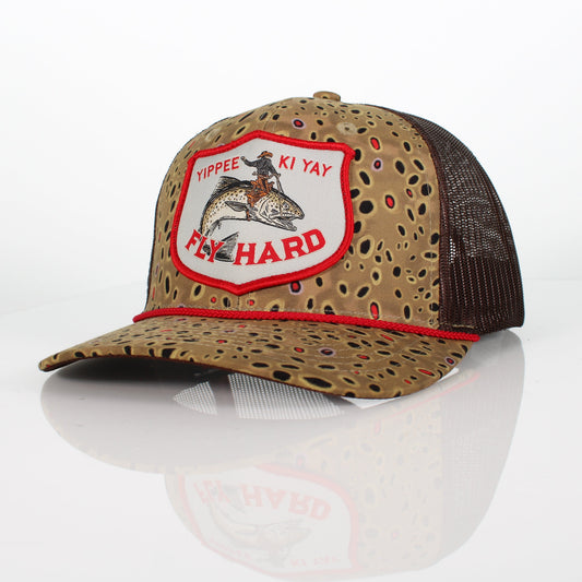 Paramount Outdoors YIPPY KI YAY Fish Rodeo 6-Panel Meshback Rope Cap