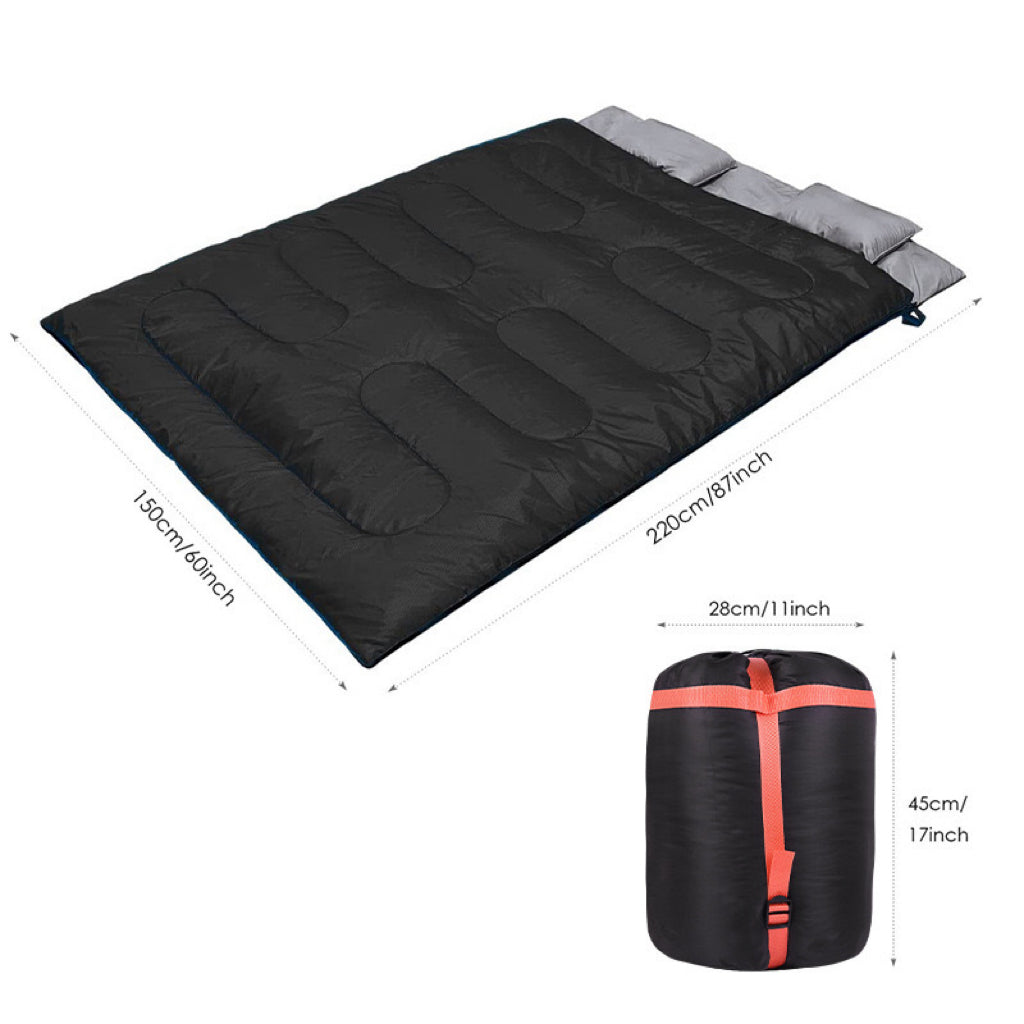 LITEGUEST Heated Double Sleeping Bag USB-Powered for Cold-Weather Camping