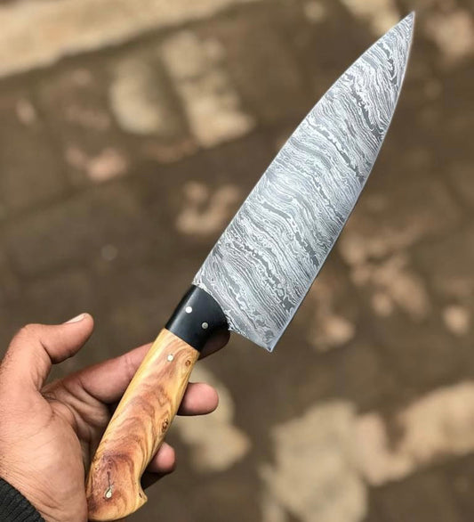 KBS Knives Damascus Steel Chef Knife