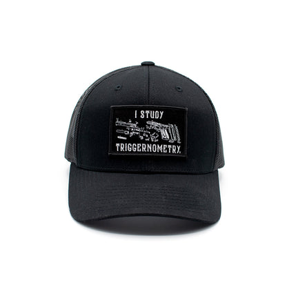 Shield Republic I Study Triggernometry Woven Patch Hat