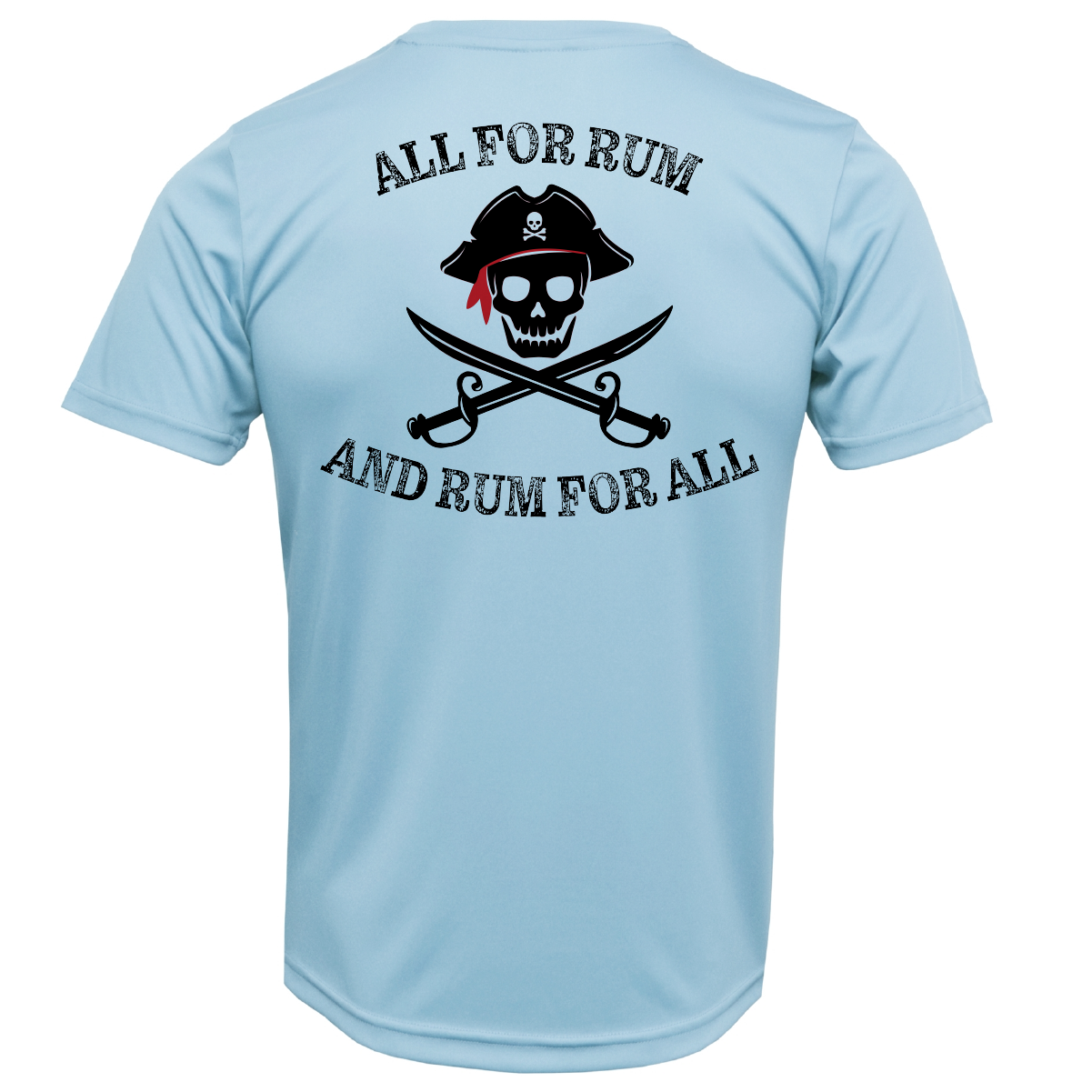 Saltwater Born Lake Travis "All For Rum and Rum For All" Men's Short Sleeve UPF 50+ Dry-Fit Shirt