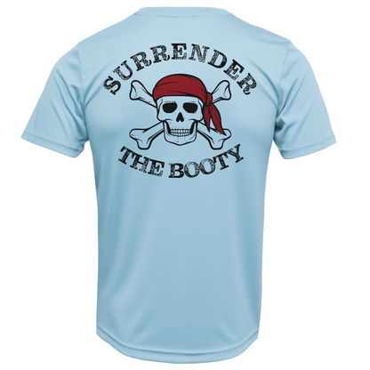 Saltwater Born DFW, TX Freshwater Born "Surrender The Booty" Men's Short Sleeve UPF 50+ Dry-Fit Shirt