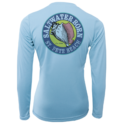 Saltwater Born St. Pete Beach, FL "Saltwater Hair Don't Care" Long Sleeve UPF 50+ Dry-Fit Shirt