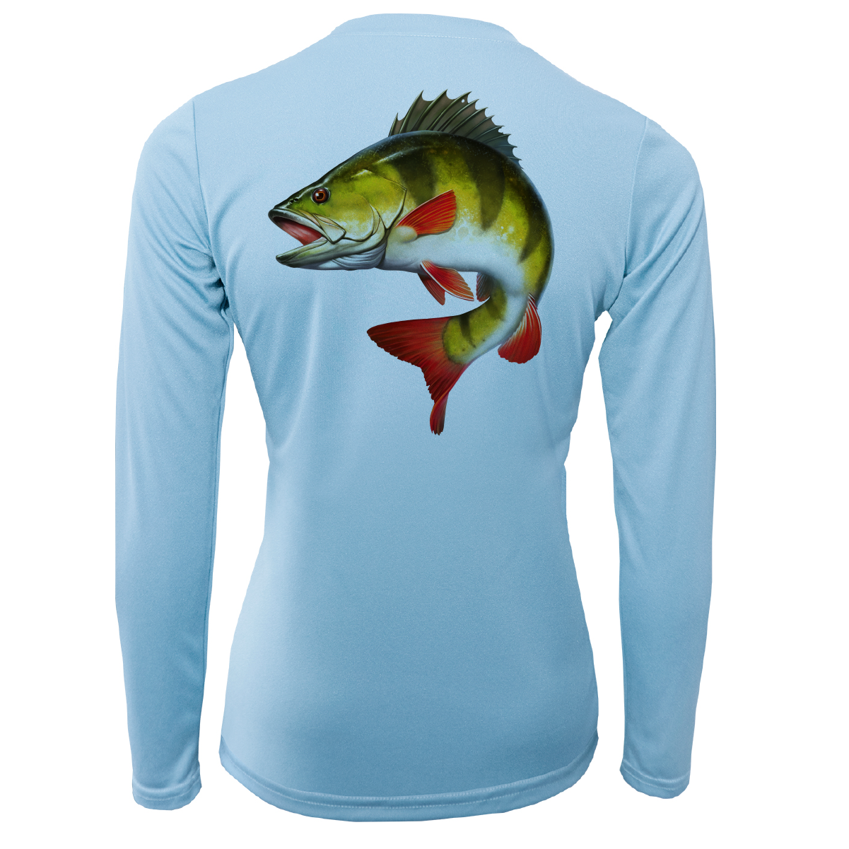 Saltwater Born Michigan Freshwater Born Perch Women's Long Sleeve UPF 50+ Dry-Fit Shirt