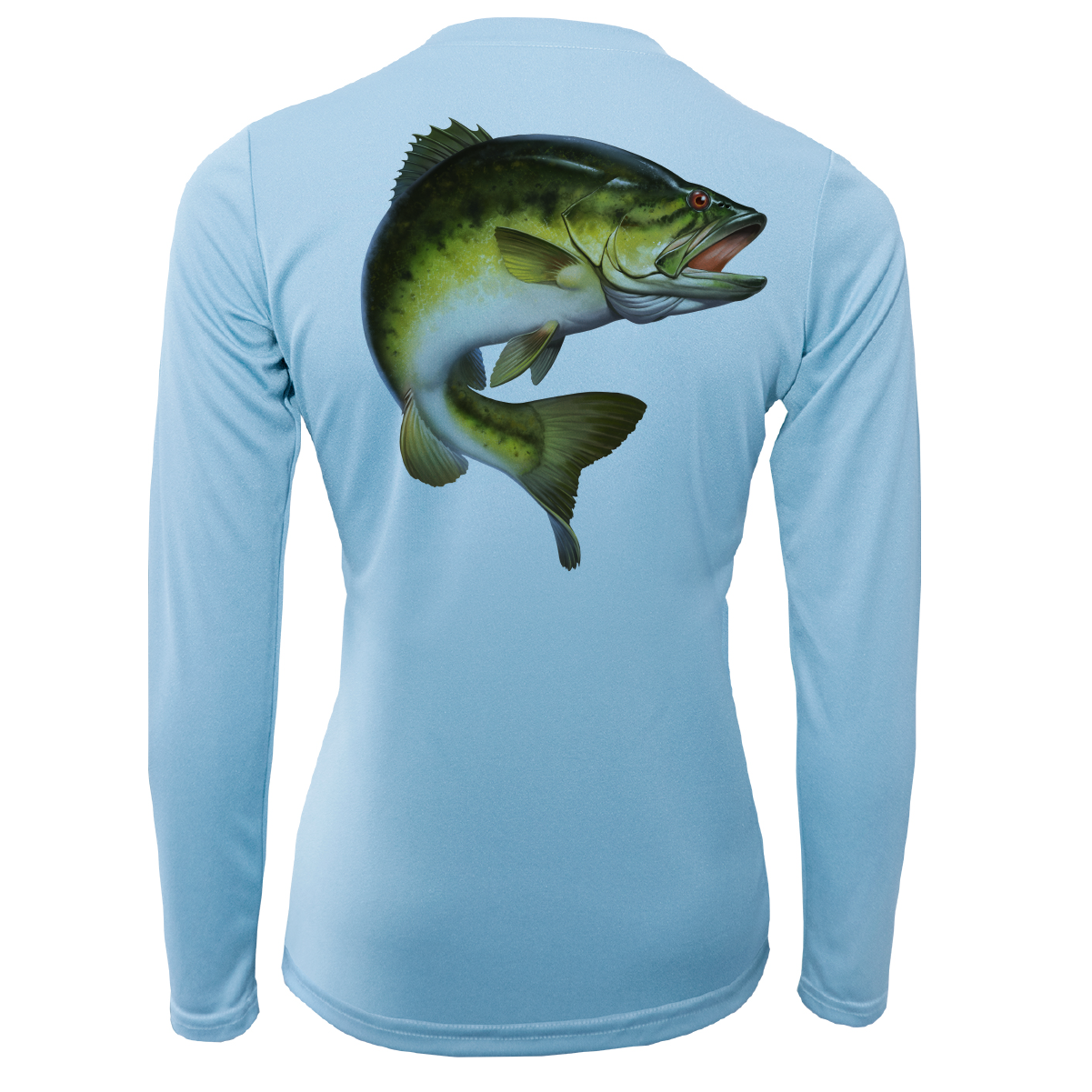 Saltwater Born Michigan Freshwater Born Largemouth Bass Women's Long Sleeve UPF 50+ Dry-Fit Shirt