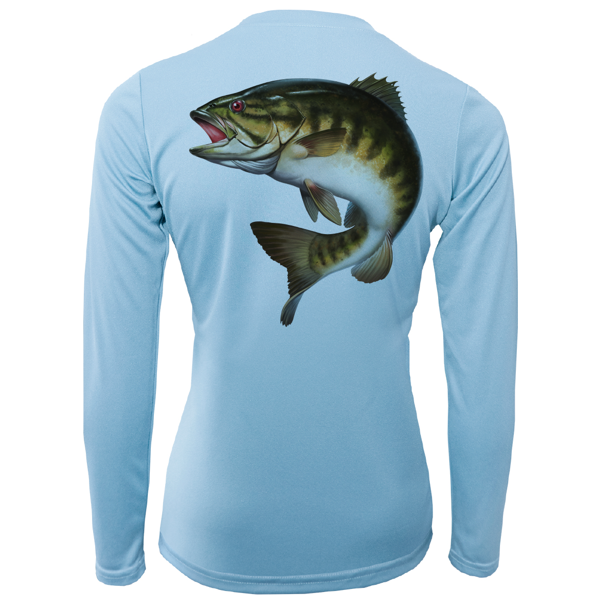 Saltwater Born Michigan Freshwater Born Smallmouth Bass Women's Long Sleeve UPF 50+ Dry-Fit Shirt