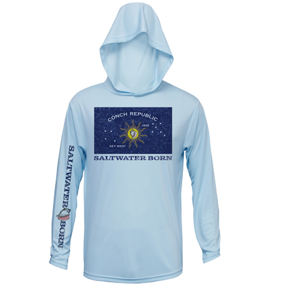 Saltwater Born Conch Republic Long Sleeve UPF 50+ Dry-Fit Hoodie