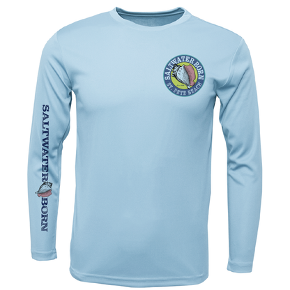 St. Pete Beach, FL Turtle Boy's Long Sleeve UPF 50+ Dry-Fit Shirt