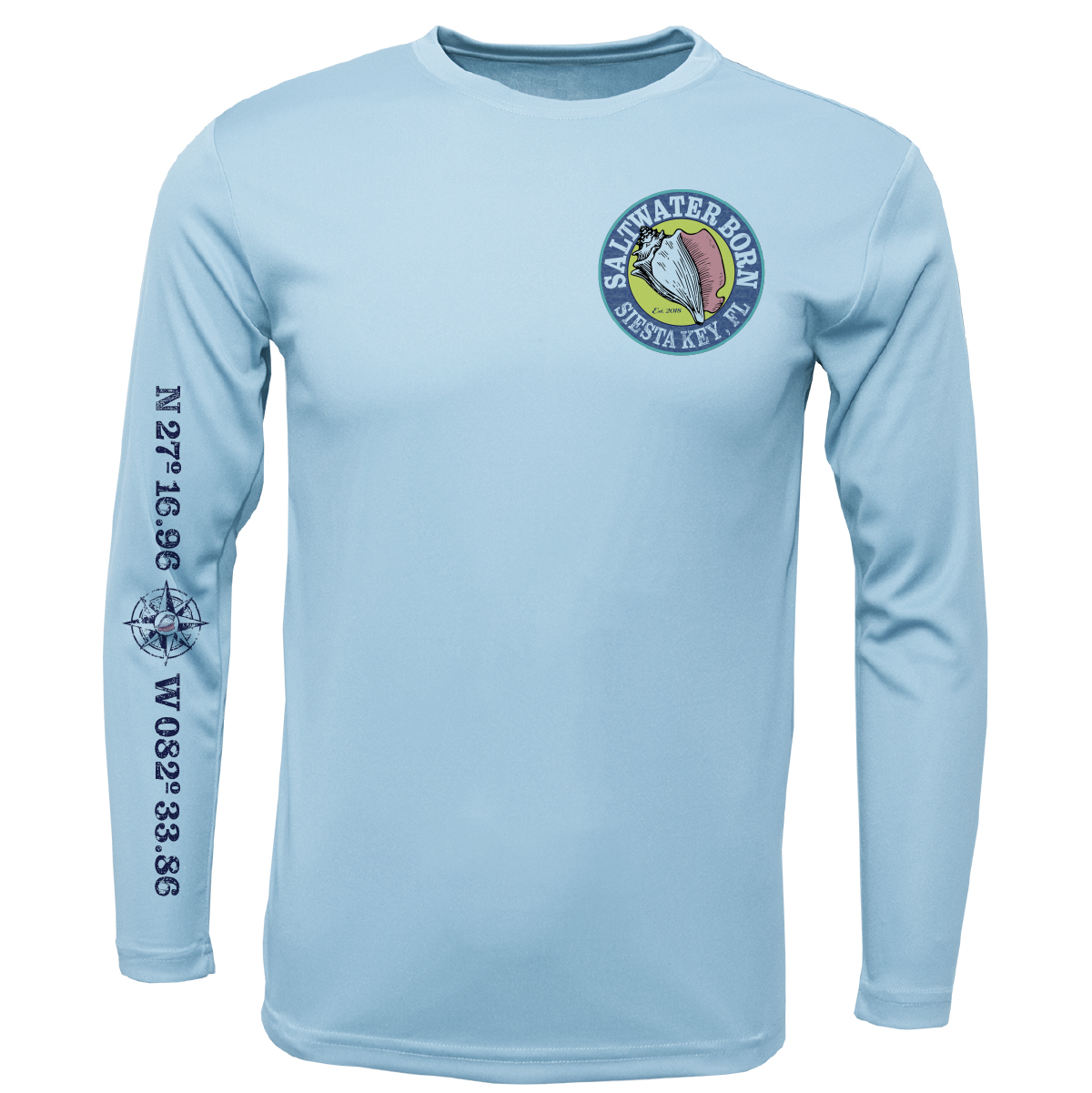 Siesta Key, FL "Surrender The Booty" Long Sleeve UPF 50+ Dry-Fit Shirt