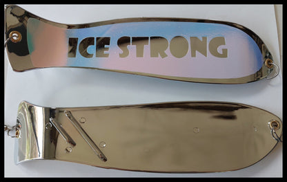 Ice Strong Outdoors - 10" Chrome / Glow Dual Fin Fishblade
