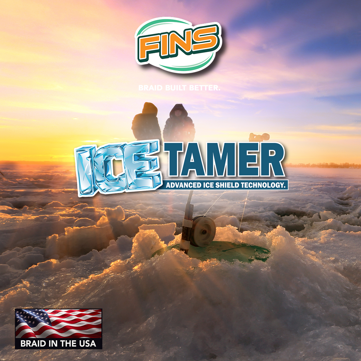 FINS Fishing Icetamer Ice Fishing Braid